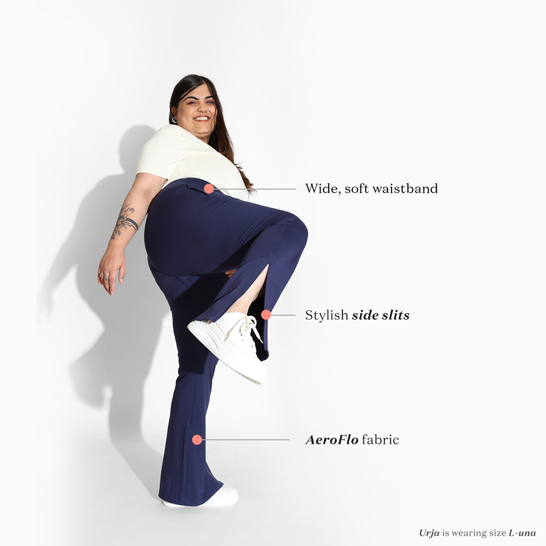 On-the-Go Slit Flare Pants