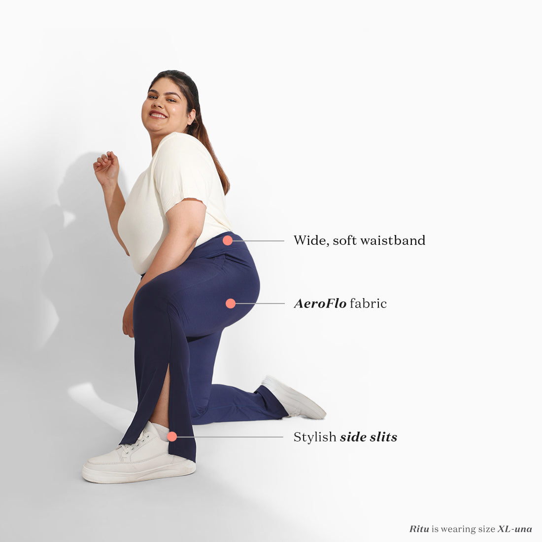 On-the-Go Slit Flare Pants