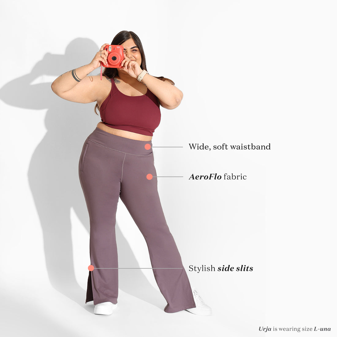 On-the-Go Slit Flare Pants