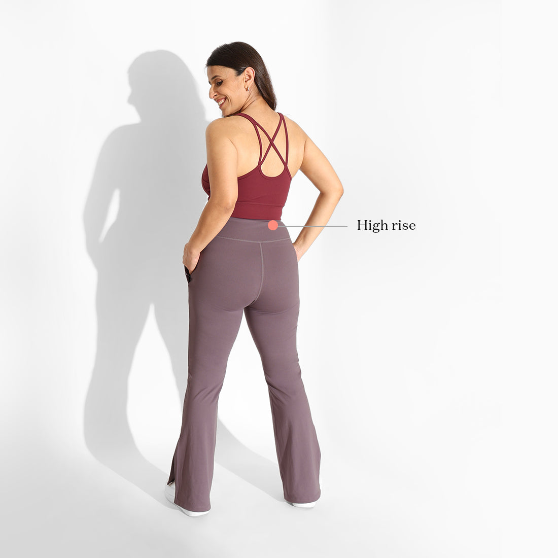 On-the-Go Slit Flare Pants