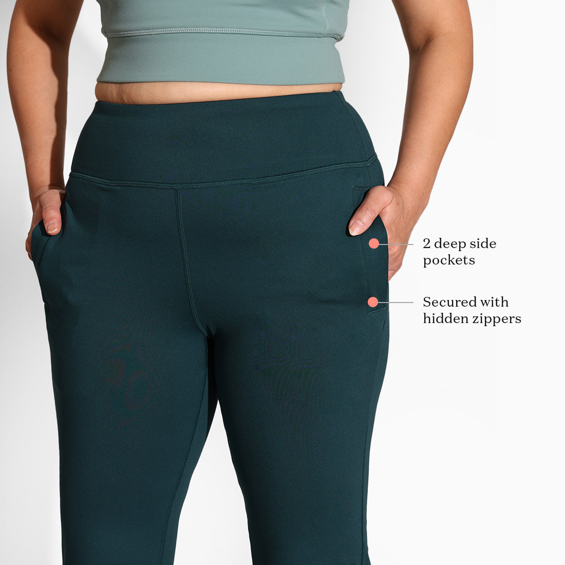 On-the-Go Slit Flare Pants