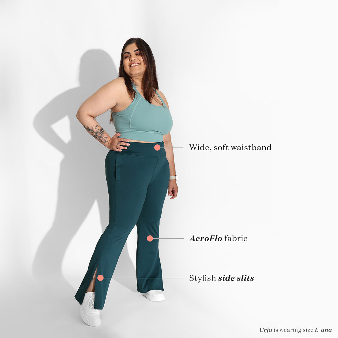 On-the-Go Slit Flare Pants