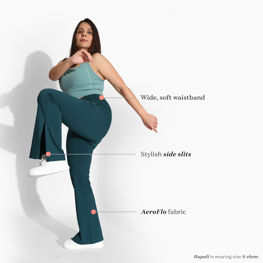 On-the-Go Slit Flare Pants