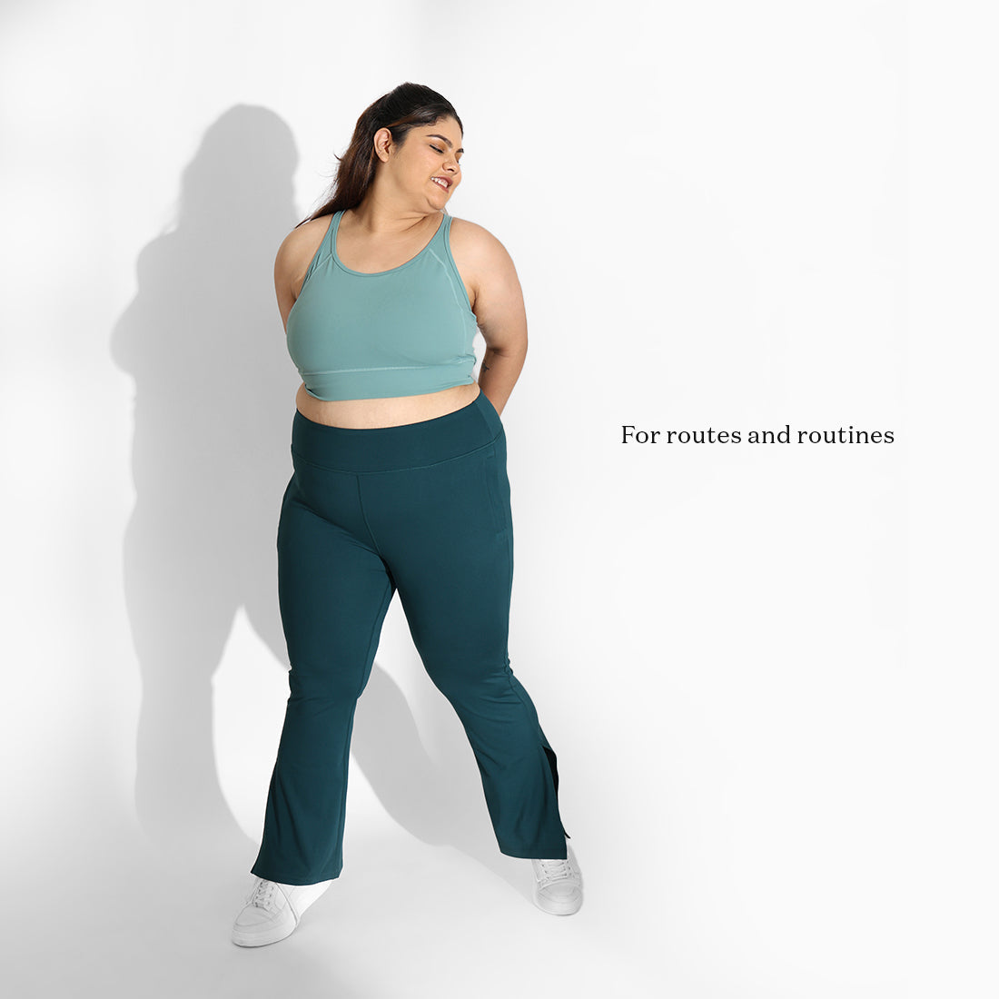 On-the-Go Slit Flare Pants