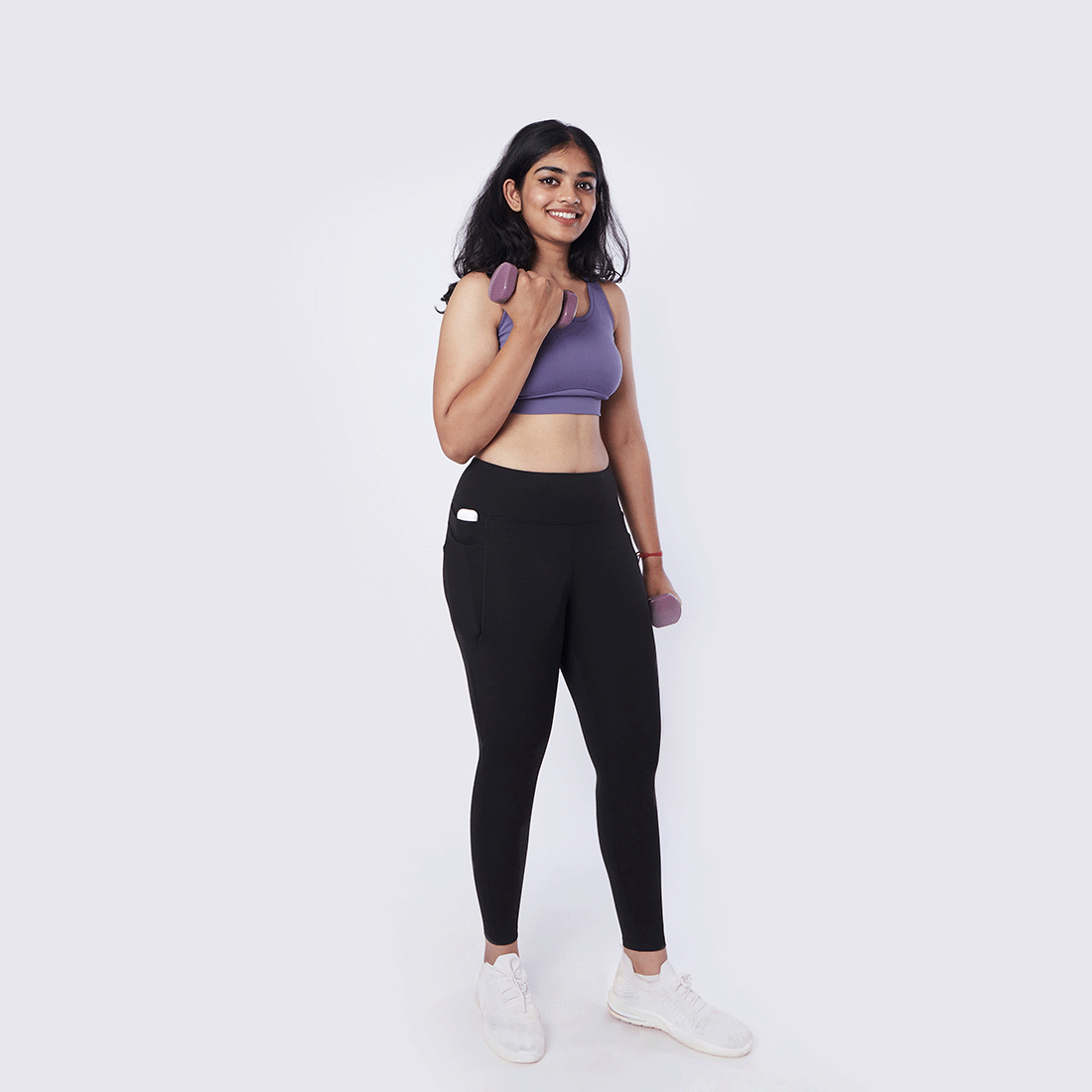 High Waisted Ankle Length Yoga Leggings with Pockets for Women