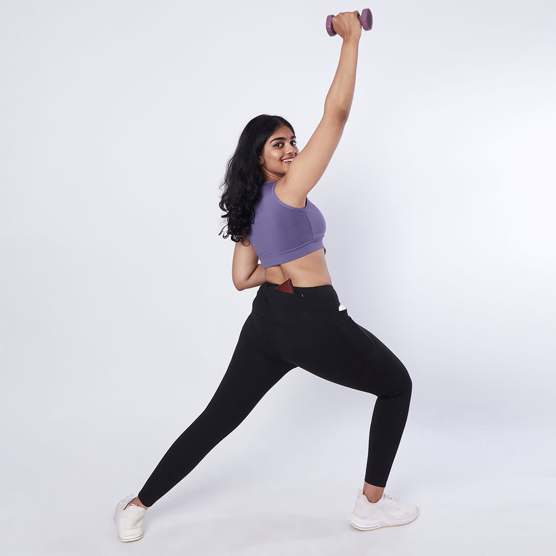 High Waisted Ankle Length Yoga Leggings with Pockets for Women