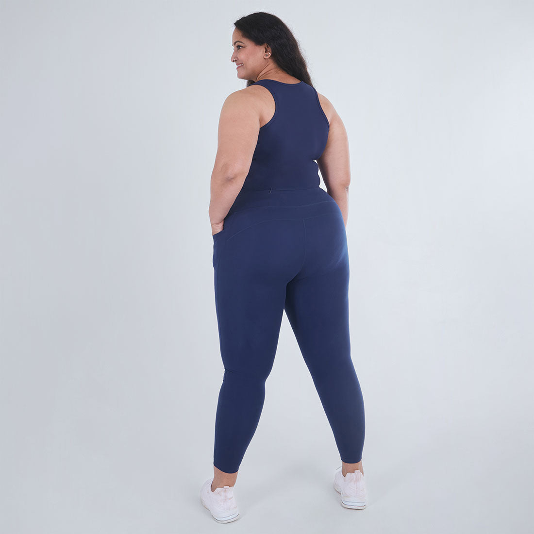 High Waisted Ankle Length Yoga Leggings with Pockets for Women