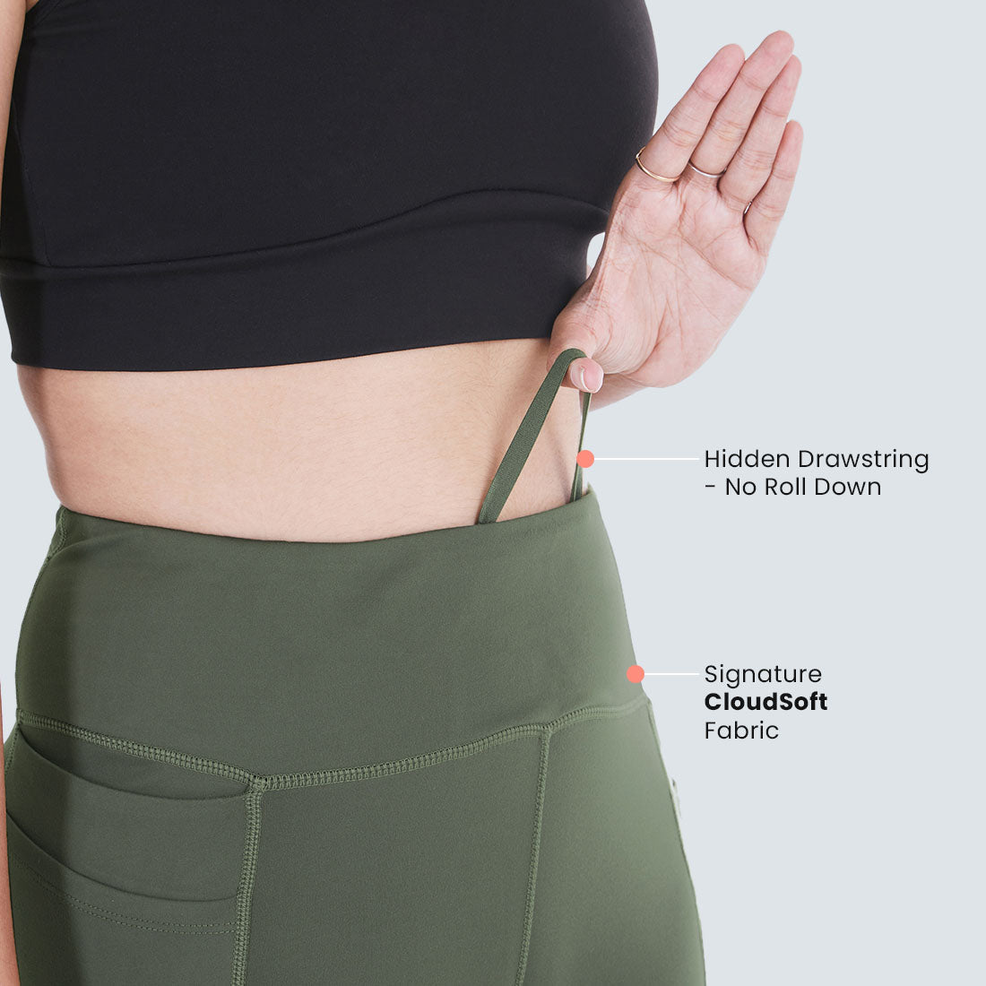 High Waisted Ankle Length Yoga Leggings with Pockets for Women