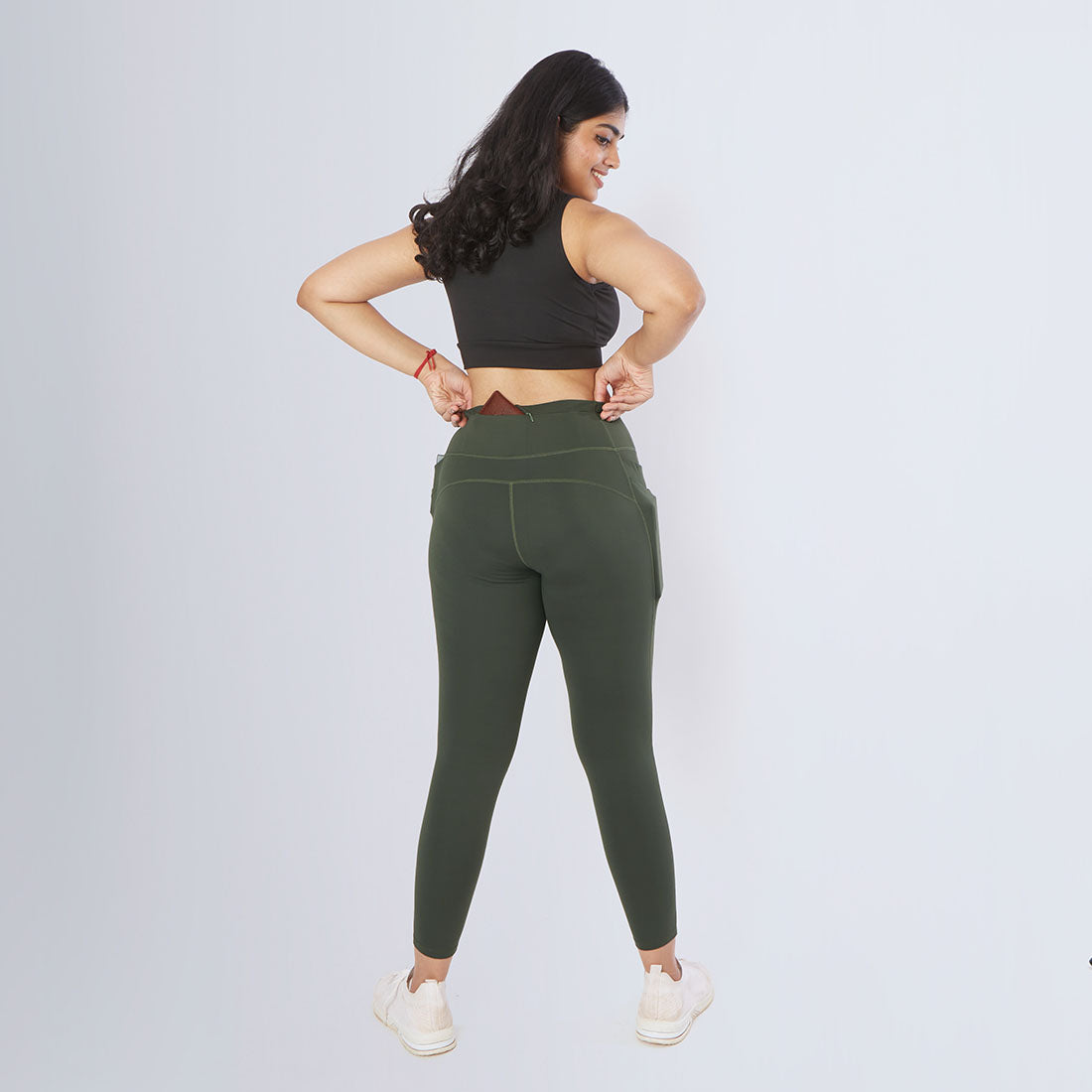 High Waisted Ankle Length Yoga Leggings with Pockets for Women
