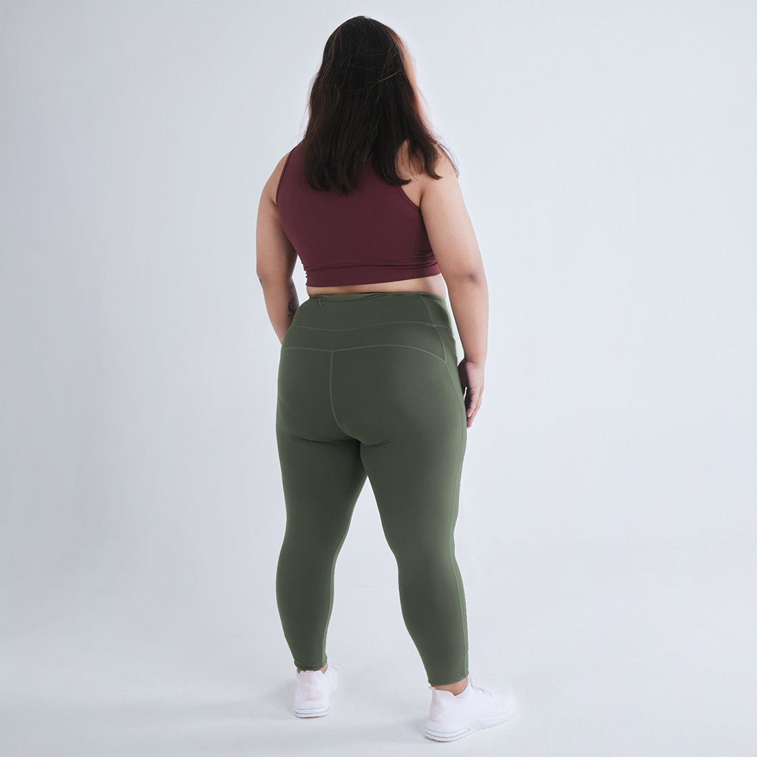 High Waisted Ankle Length Yoga Leggings with Pockets for Women