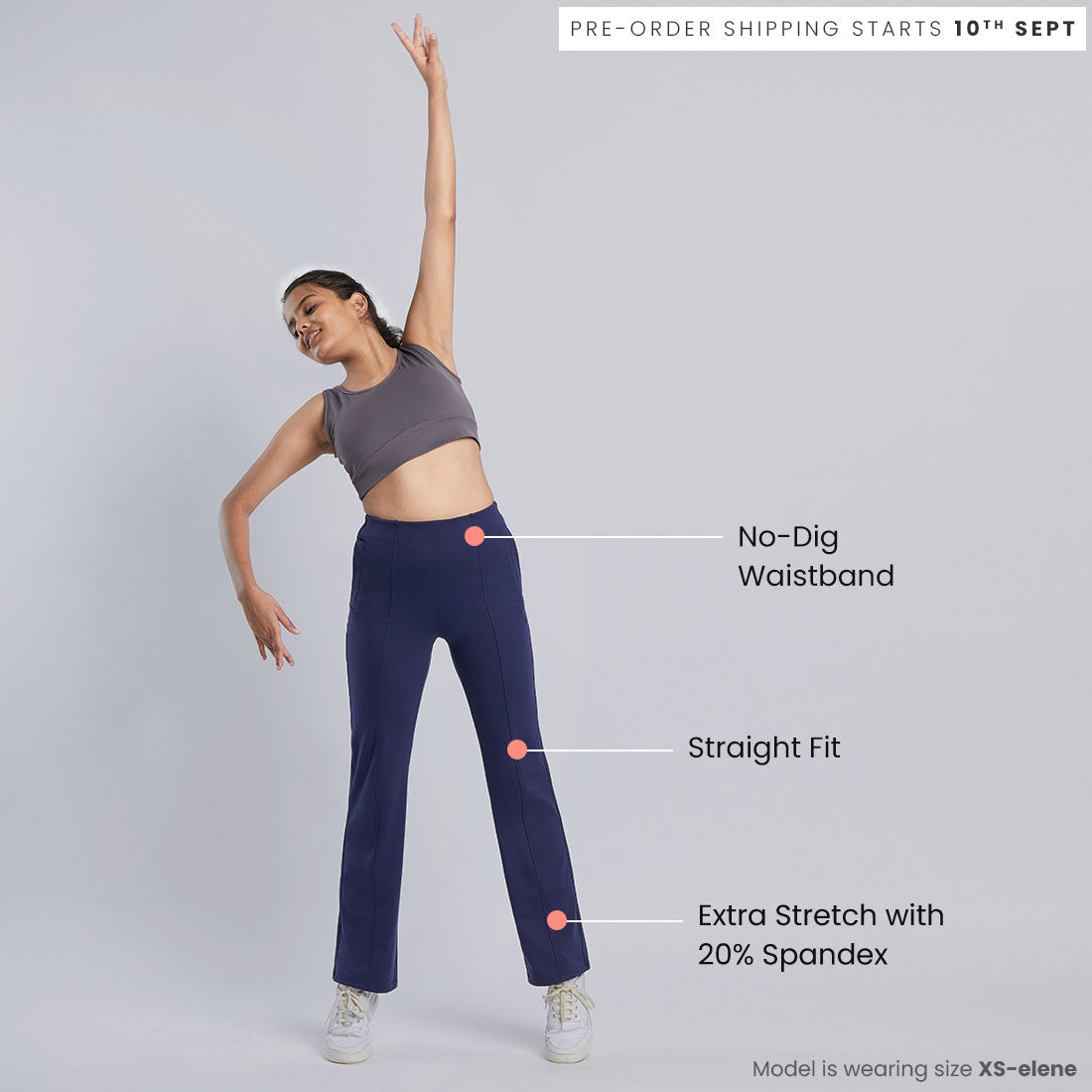 High Waisted Straight Pants with Pockets for Women