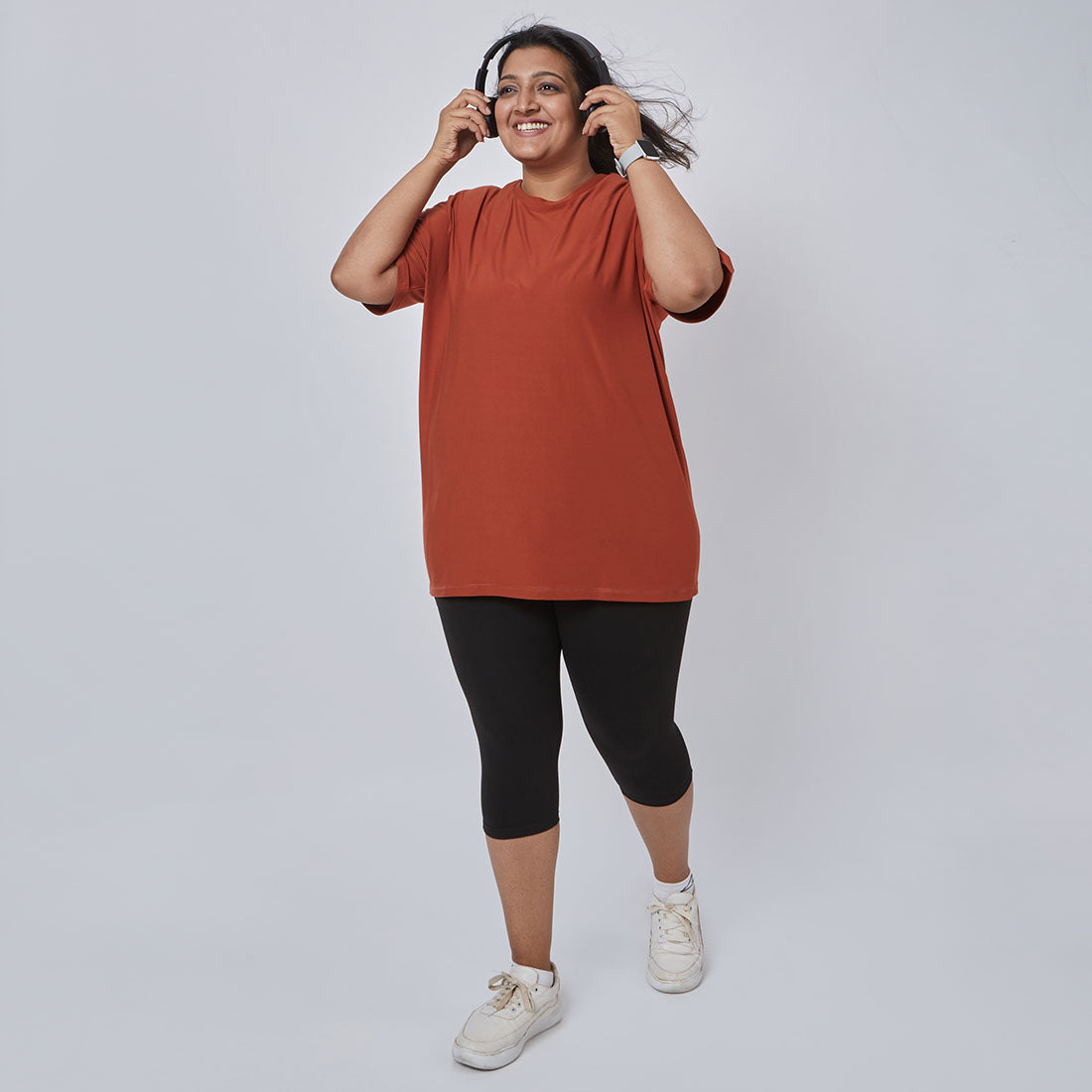 Round Neck Oversized T-Shirts for Women & Girls