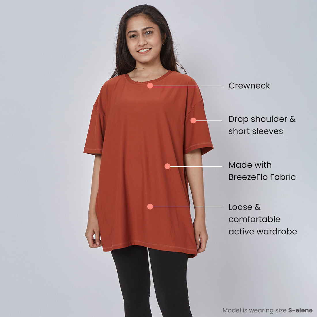 Round Neck Oversized T-Shirts for Women & Girls