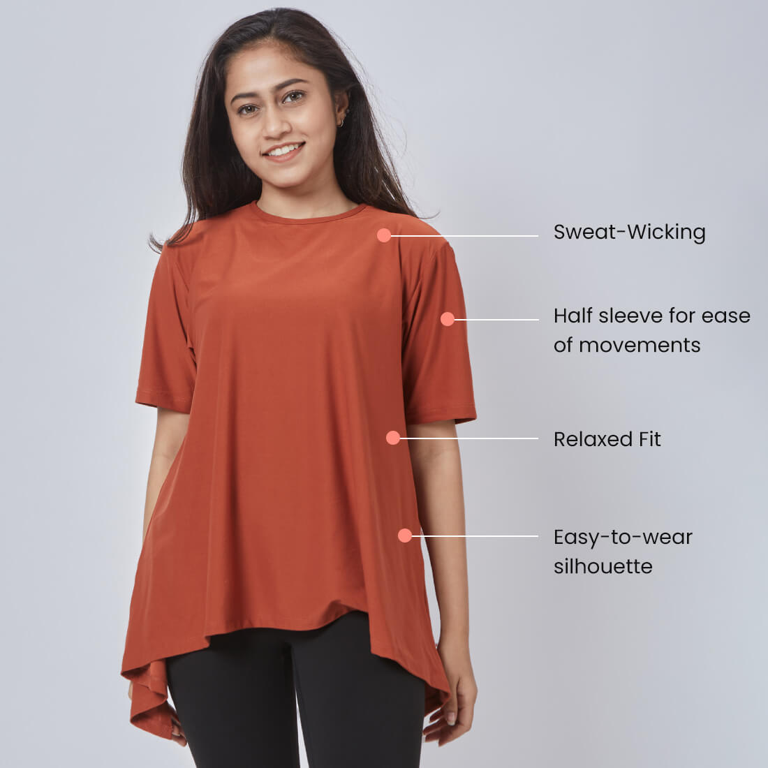 Drop Shoulder Two-Way Tops for Women