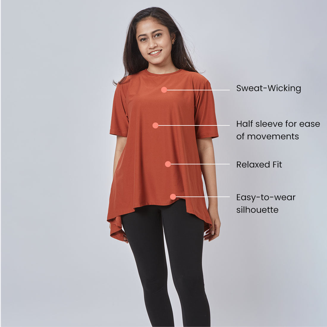 Drop Shoulder Two-Way Tops for Women