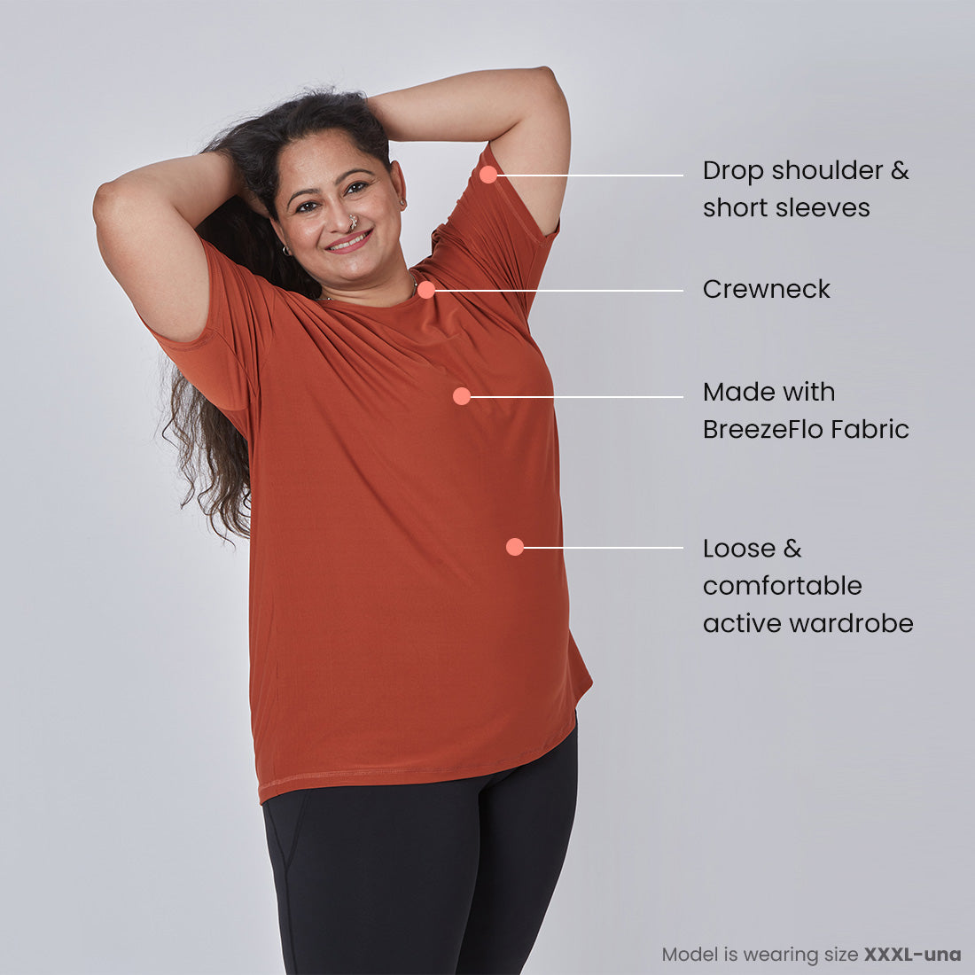 Round Neck Oversized T-Shirts for Women & Girls