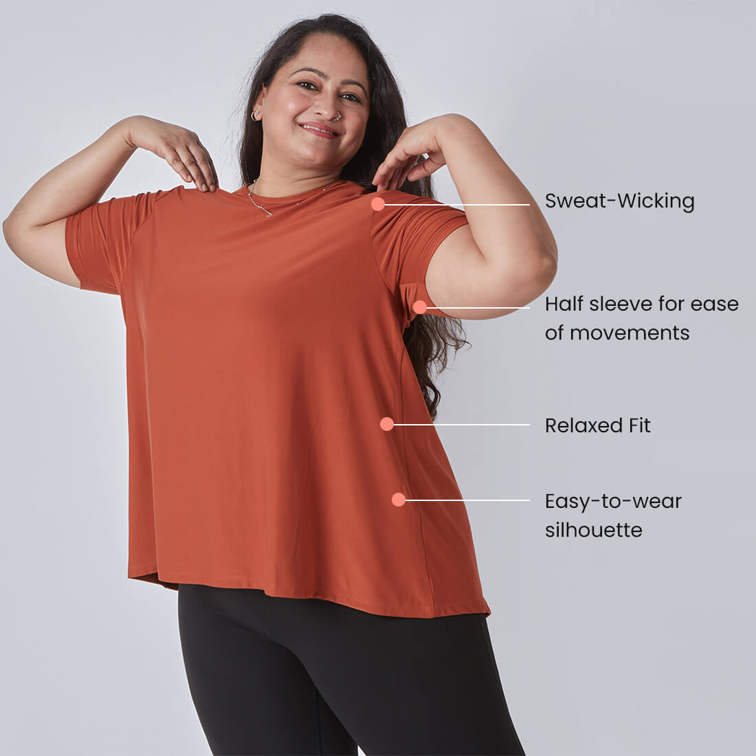 Drop Shoulder Two-Way Tops for Women