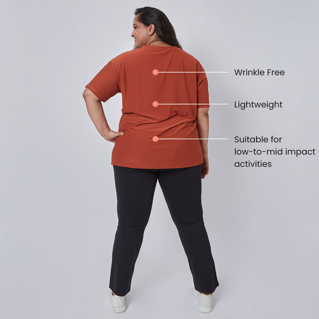 Round Neck Oversized T-Shirts for Women & Girls