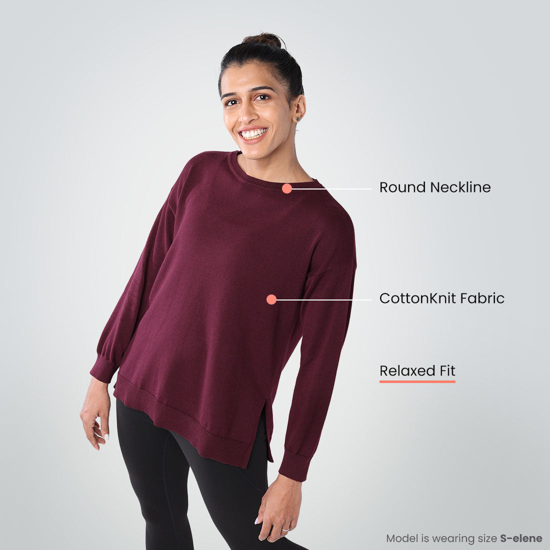 At-Ease CottonKnit Top - Full Sleeves