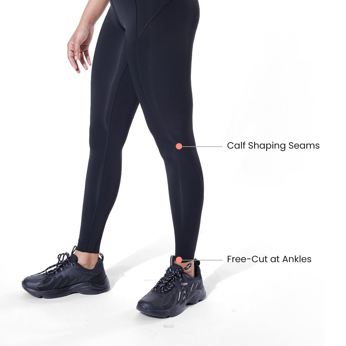 High Waisted Ankle Length Sports Leggings with Pockets for Women
