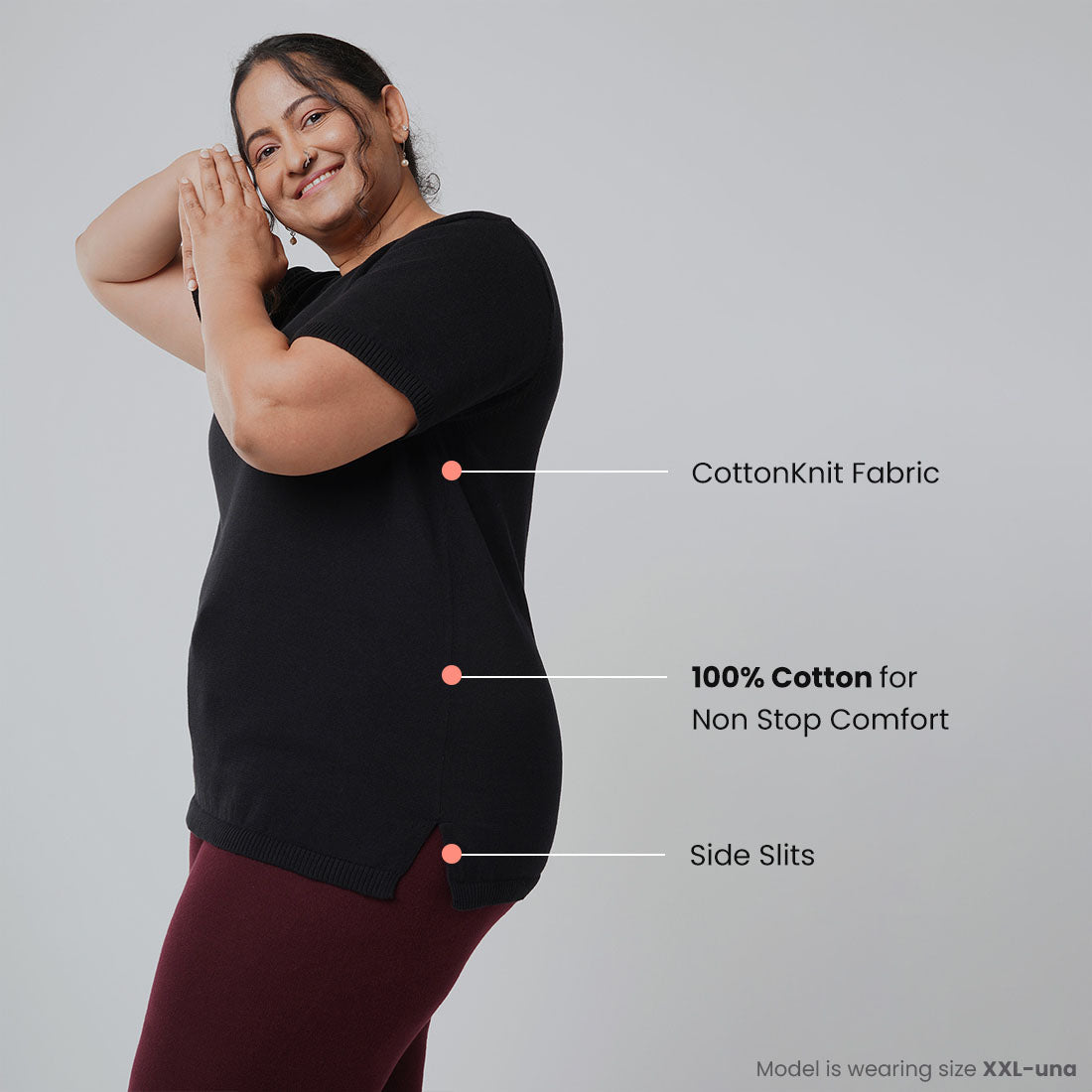 Half Sleeve Cotton Tops for Women & Girls