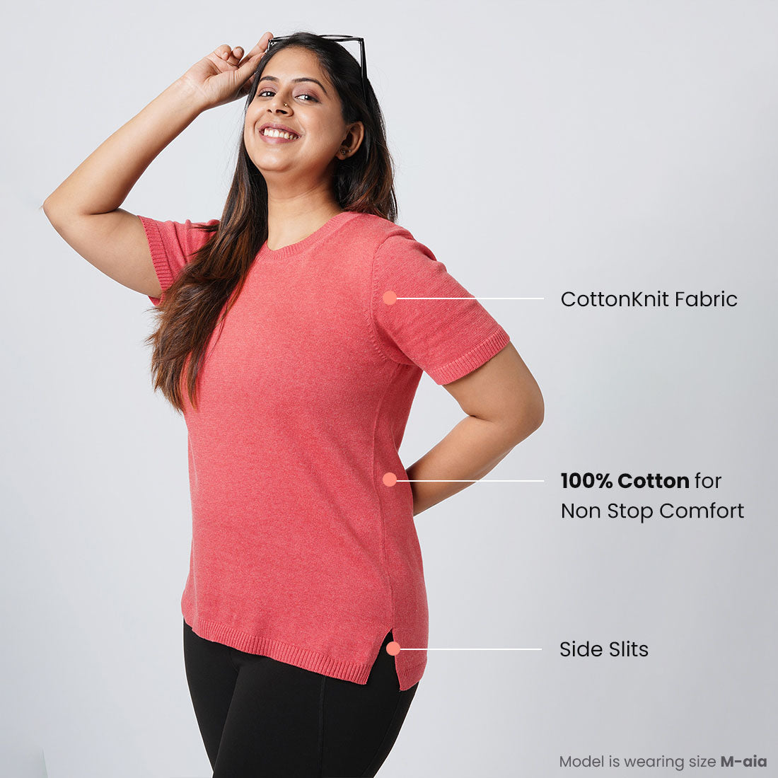 Candy Coral, XS-elene, S-elene, M-aia, L-una, XL-una, XXL-una, XXXL-una