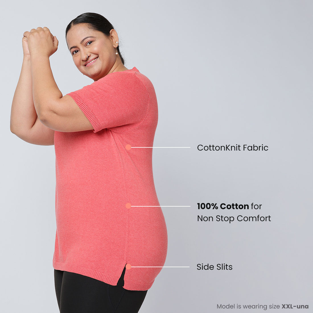 Half Sleeve Cotton Tops for Women & Girls