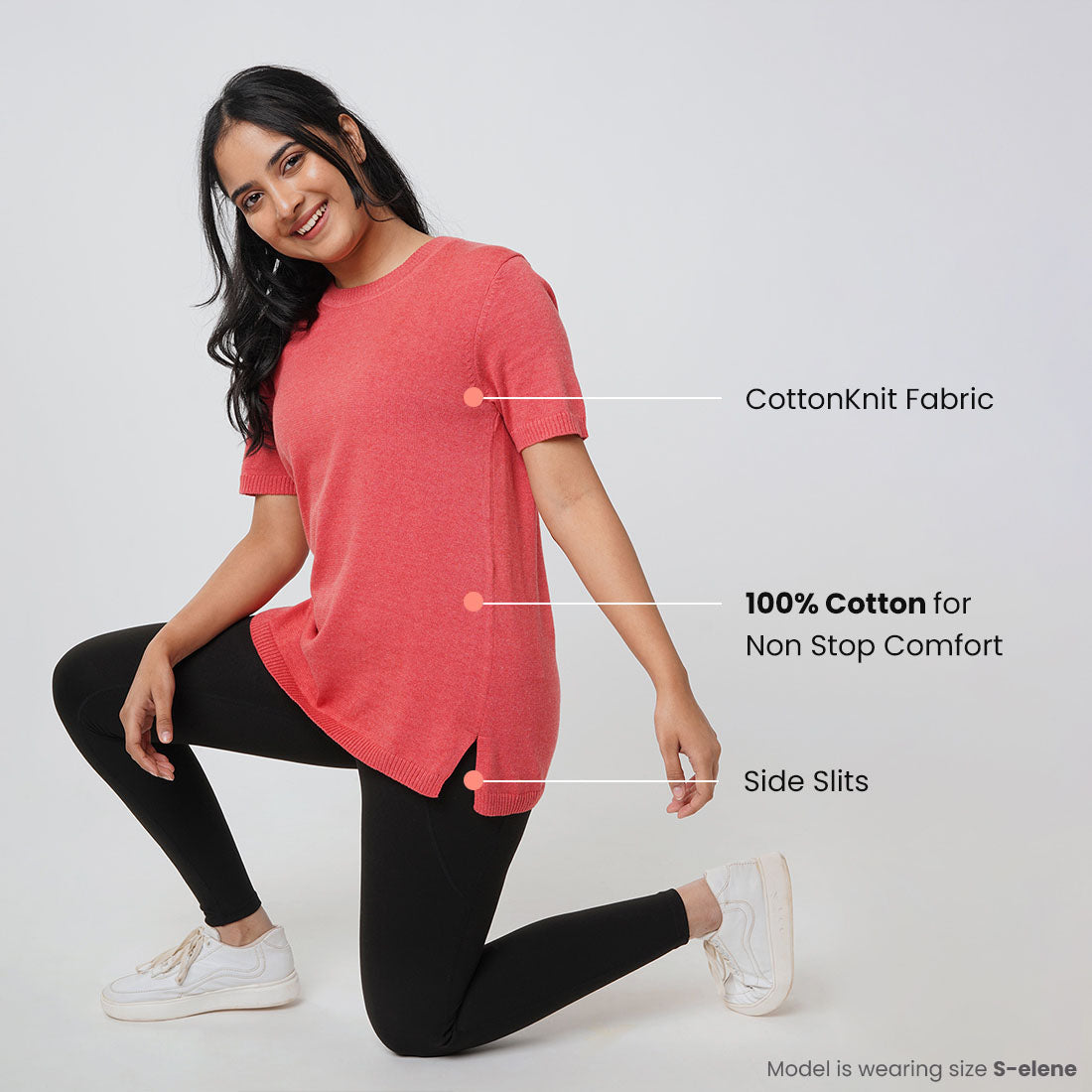 Half Sleeve Cotton Tops for Women & Girls