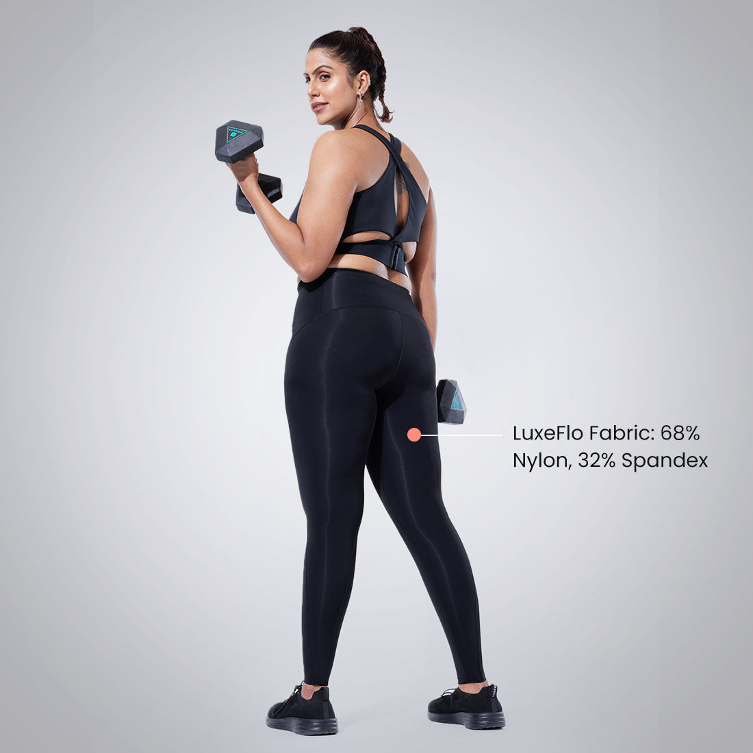High Waisted Ankle Length Sports Leggings with Pockets for Women