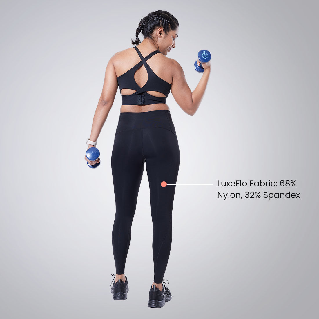 High Waisted Ankle Length Sports Leggings with Pockets for Women