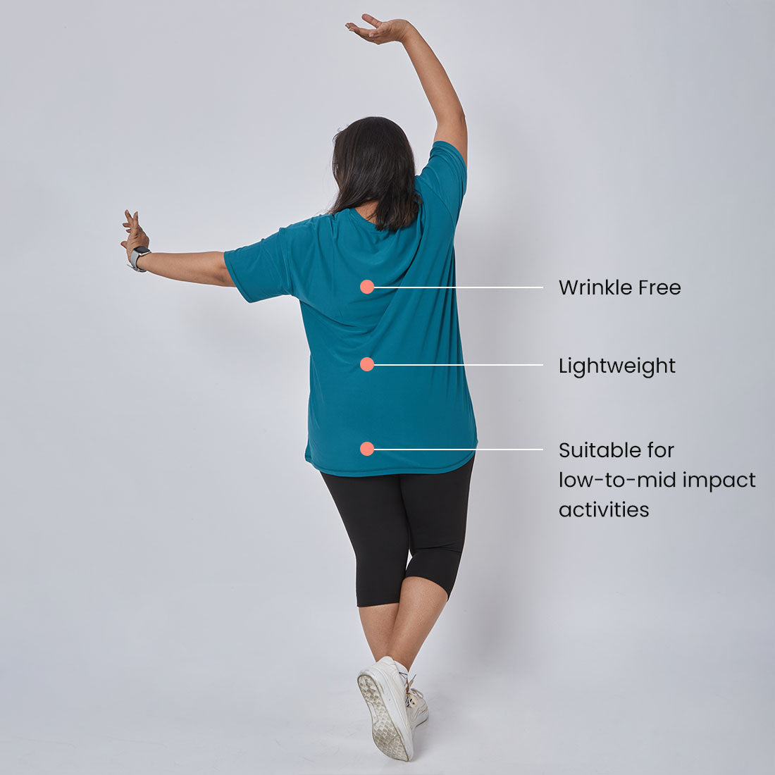 Round Neck Oversized T-Shirts for Women & Girls