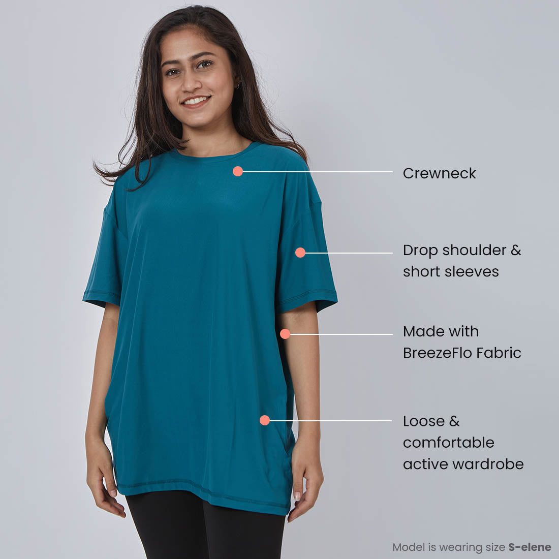 Round Neck Oversized T-Shirts for Women & Girls