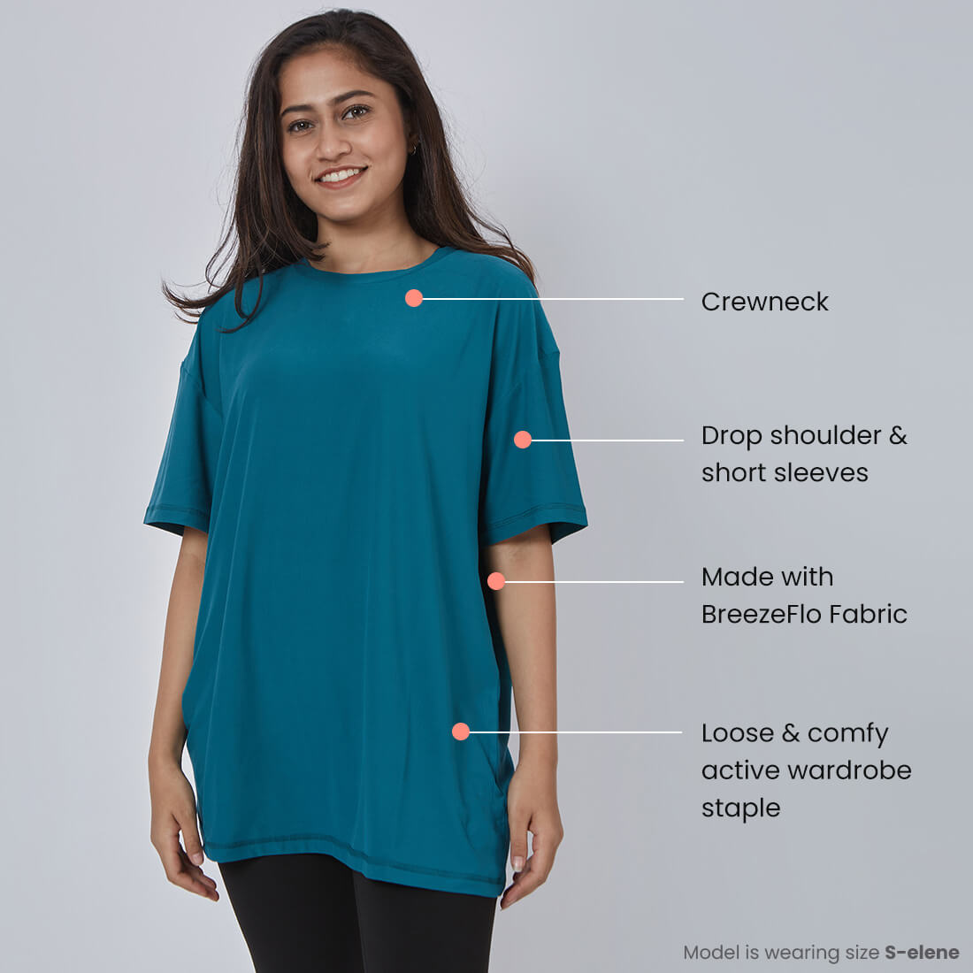 Round Neck Oversized T-Shirts for Women & Girls