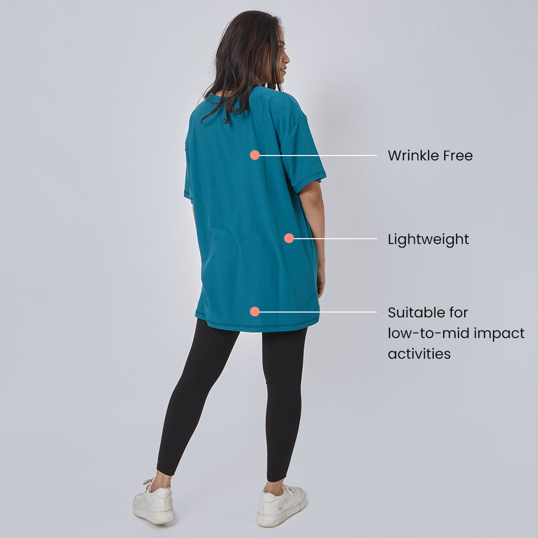 Round Neck Oversized T-Shirts for Women & Girls