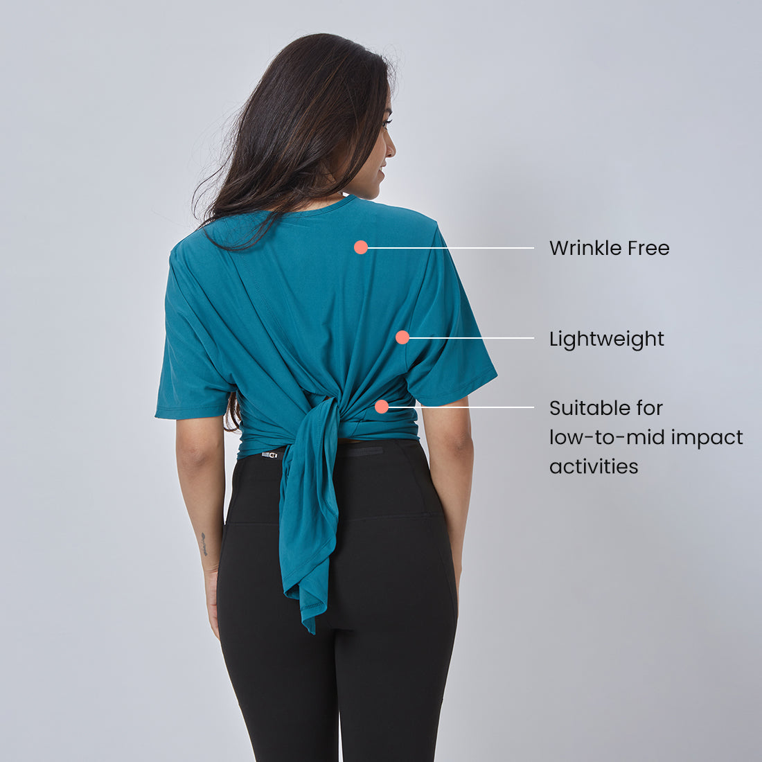 Drop Shoulder Two-Way Tops for Women