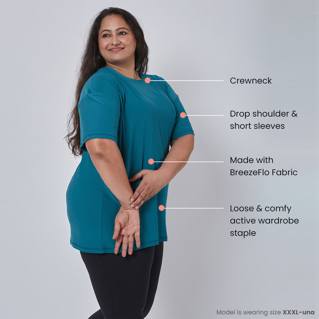 Round Neck Oversized T-Shirts for Women & Girls