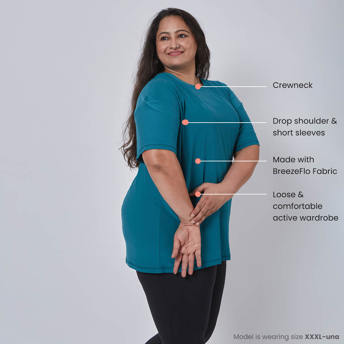 Round Neck Oversized T-Shirts for Women & Girls