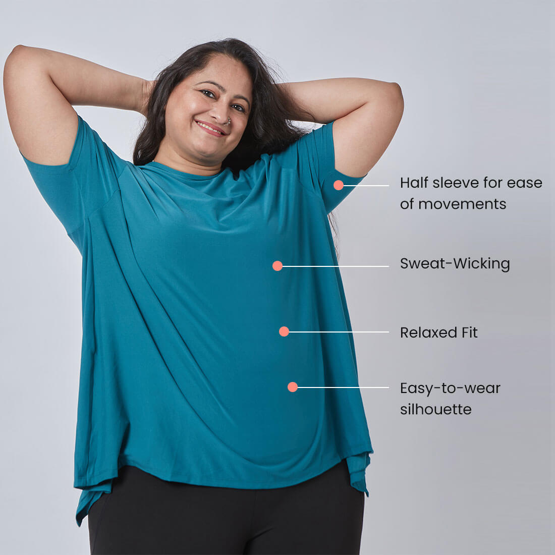 Drop Shoulder Two-Way Tops for Women