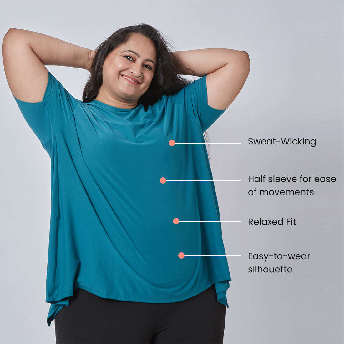 Drop Shoulder Two-Way Tops for Women