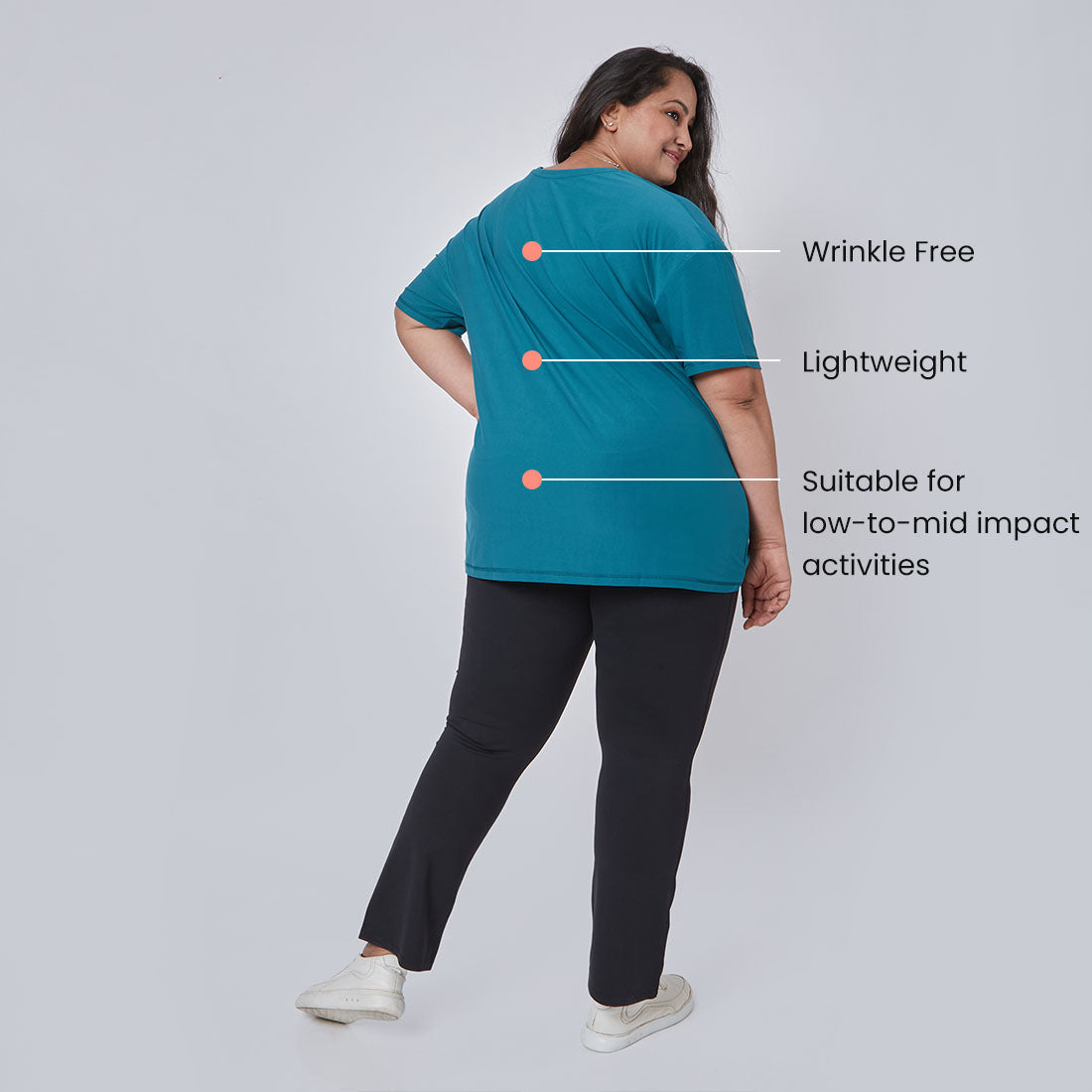 Round Neck Oversized T-Shirts for Women & Girls