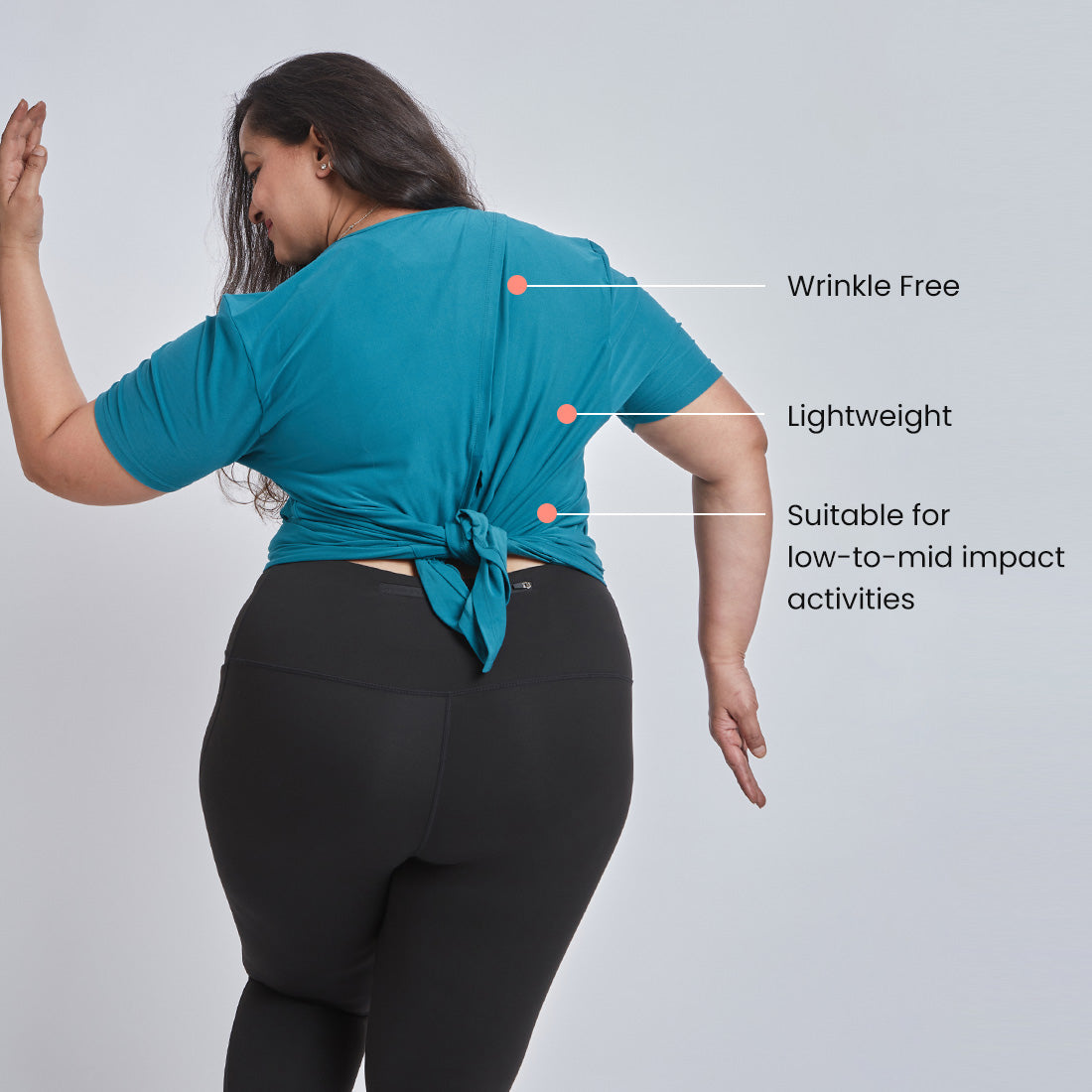 Drop Shoulder Two-Way Tops for Women