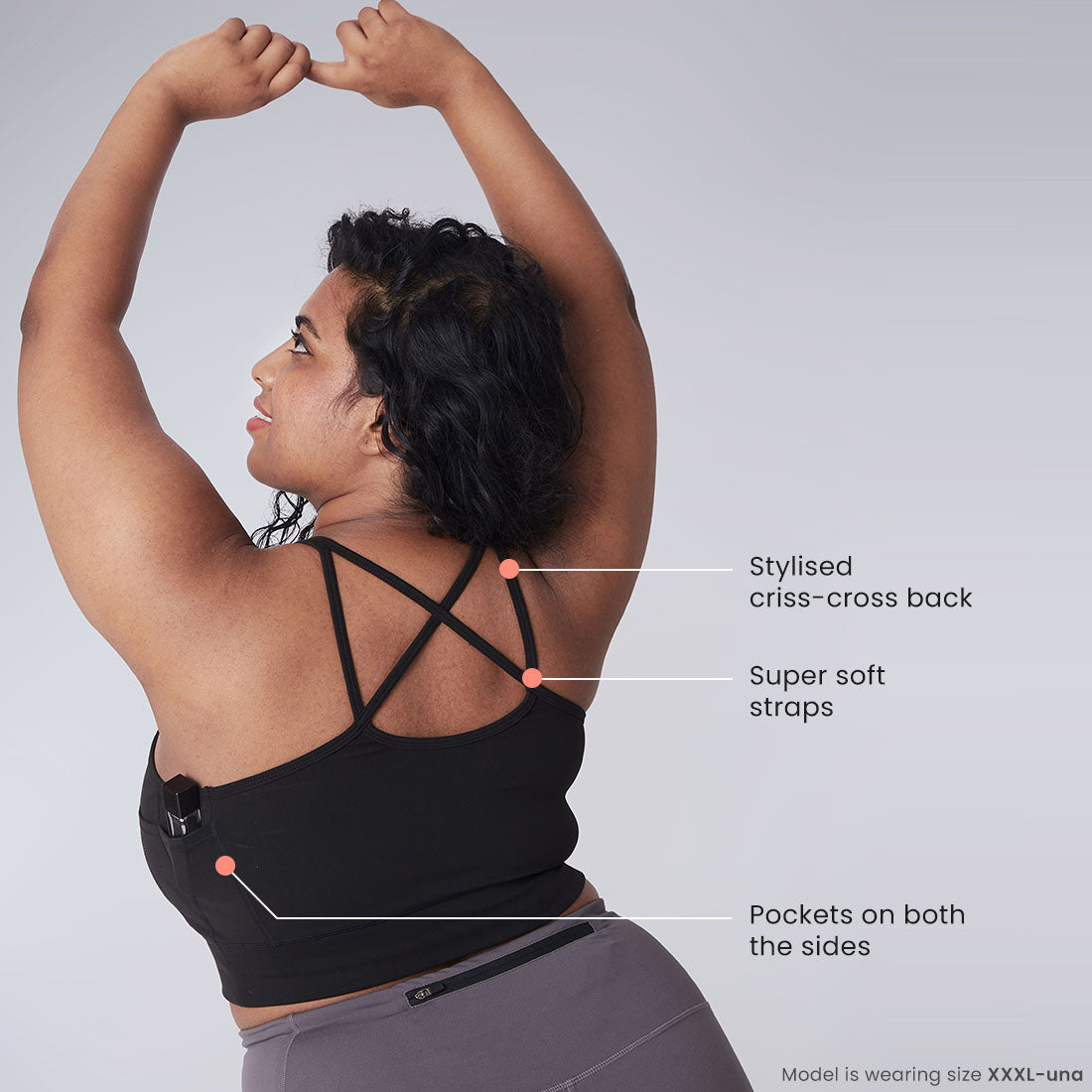 Criss-Cross Sports Bras for Women & Girls