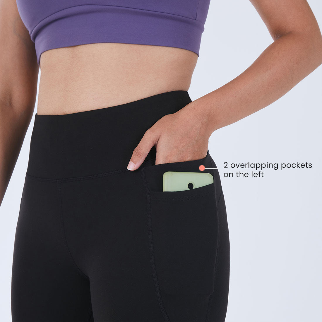 High Waisted Ankle Length Yoga Leggings with Pockets for Women