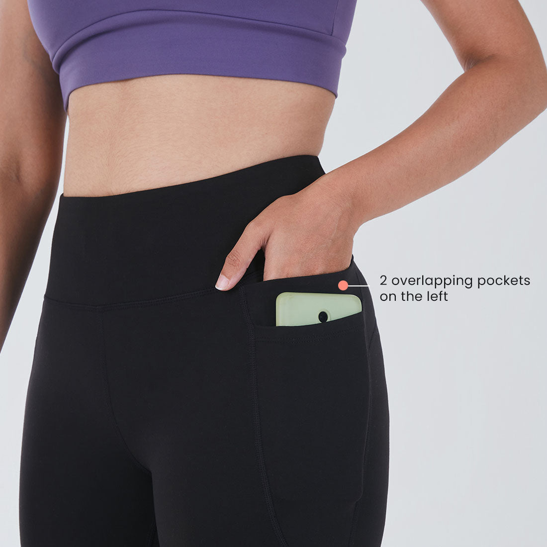 High Waisted Ankle Length Yoga Leggings with Pockets for Women