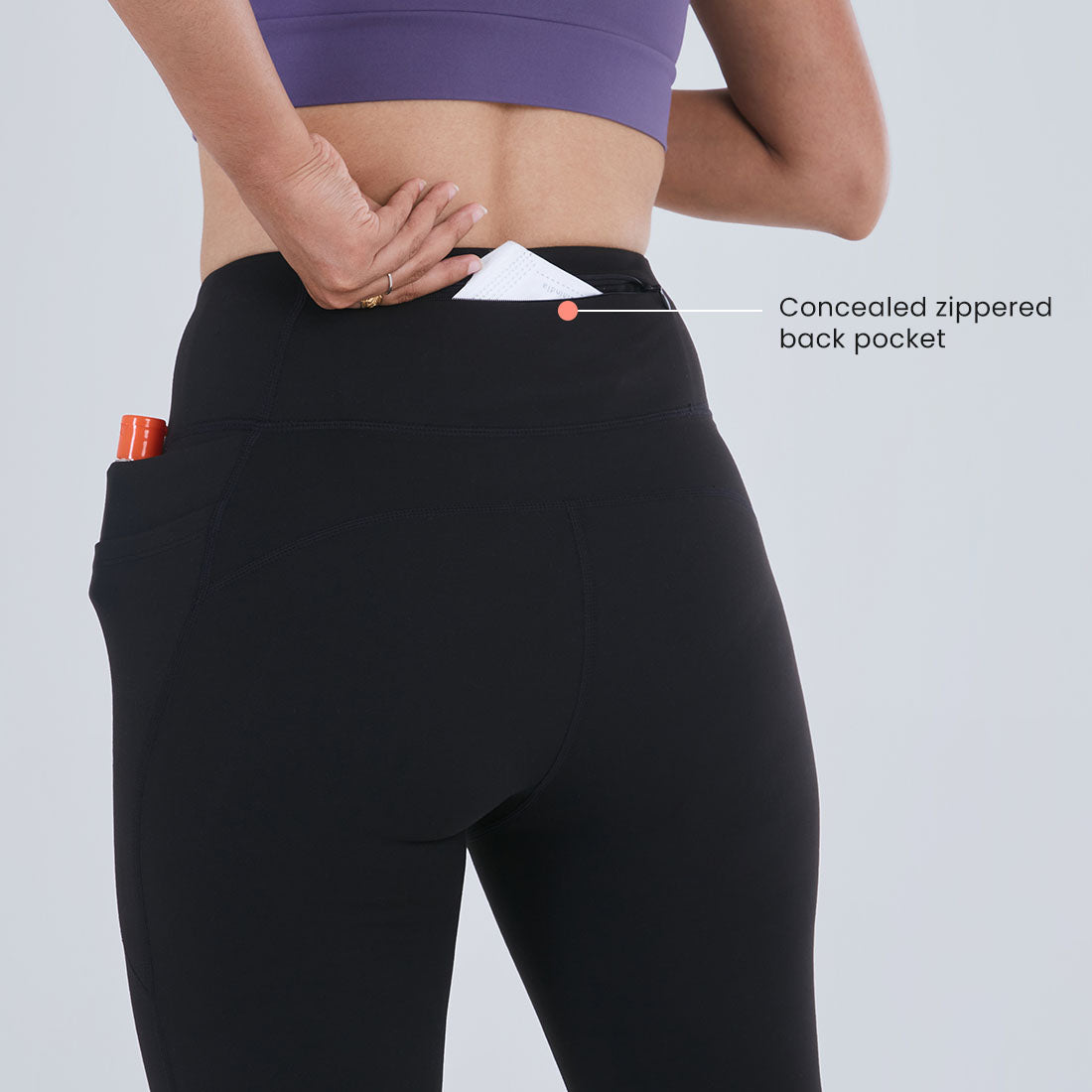High Waisted Ankle Length Yoga Leggings with Pockets for Women
