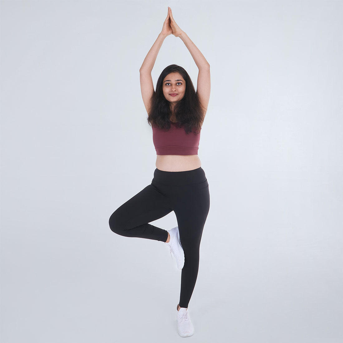 High Waisted Ankle Length Yoga Leggings with Pockets for Women