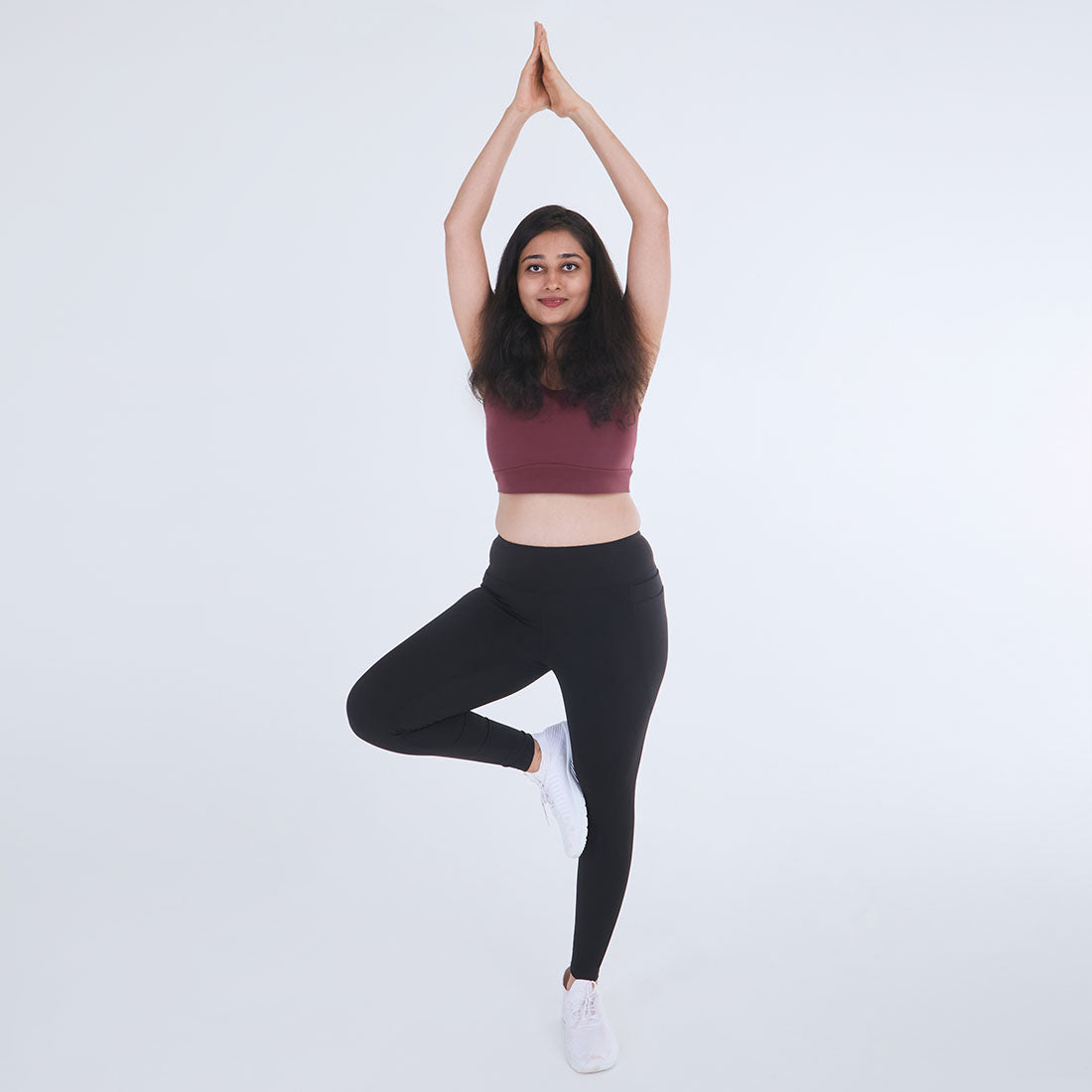 High Waisted Ankle Length Yoga Leggings with Pockets for Women