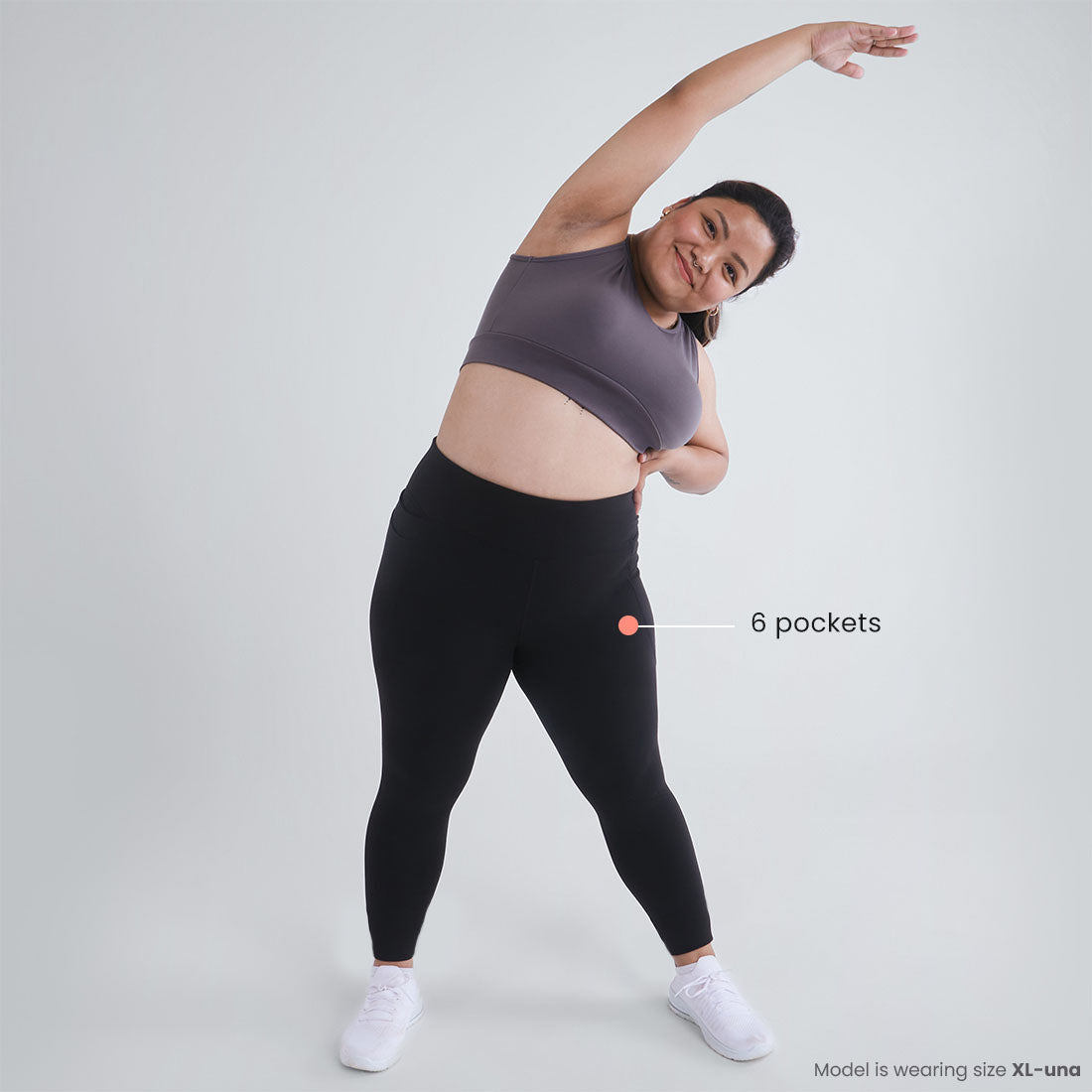 High Waisted Ankle Length Yoga Leggings with Pockets for Women