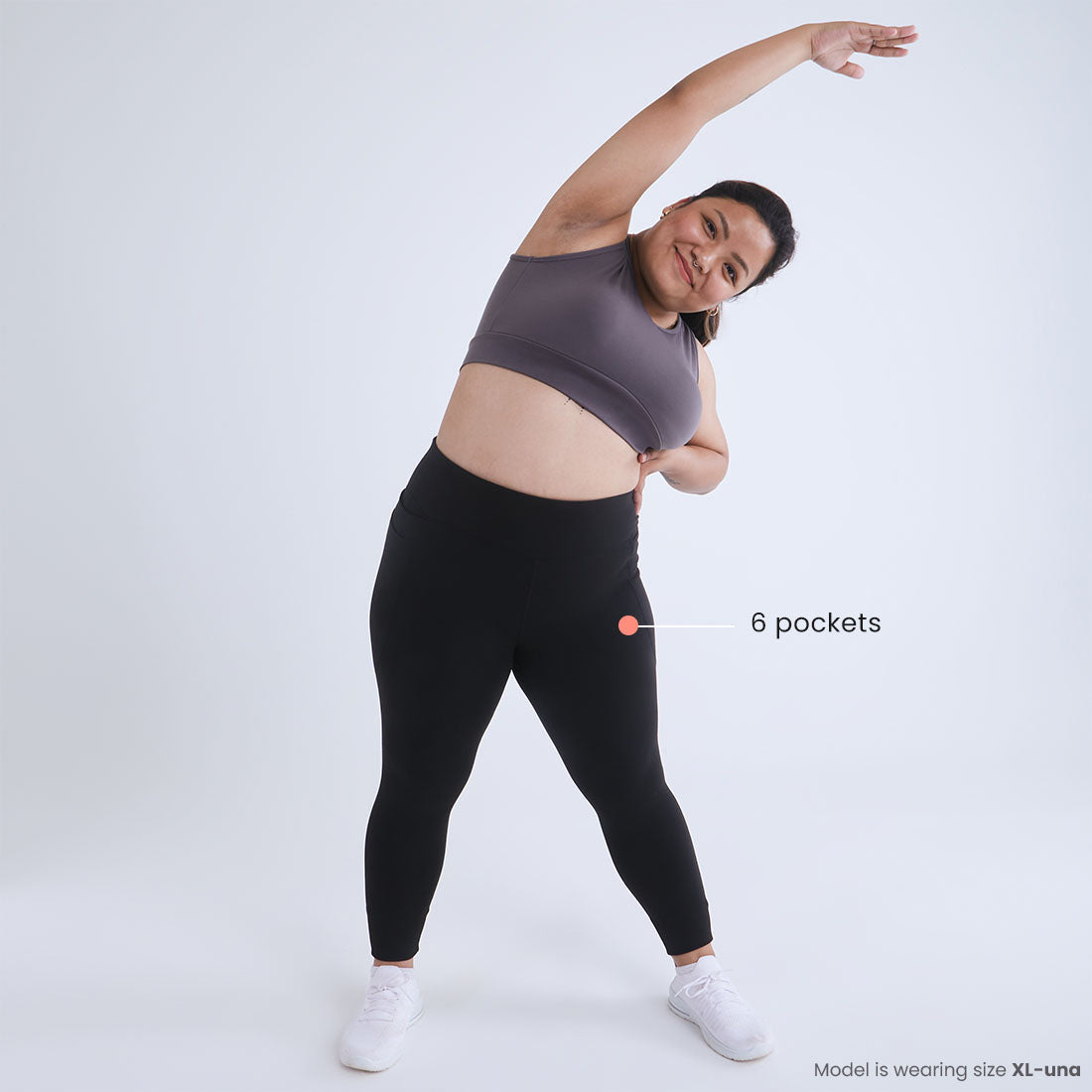 High Waisted Ankle Length Yoga Leggings with Pockets for Women