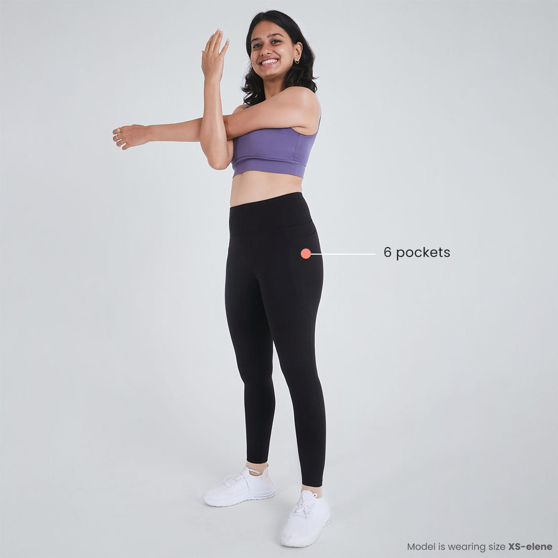 High Waisted Ankle Length Yoga Leggings with Pockets for Women